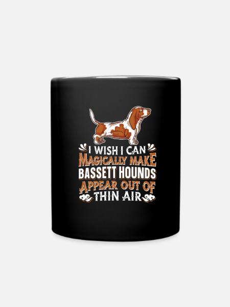 Bassett Hund Hund - Tasse einfarbig - Schwarz