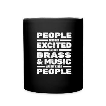 Sax Saxophone Saxophone Musician Jazz - Full Colour Mug - black - Front