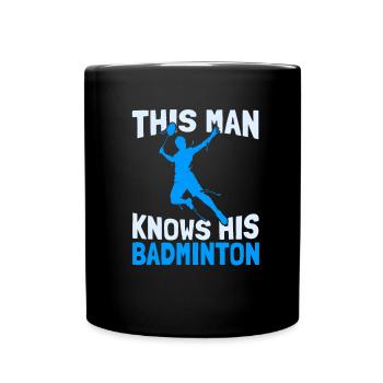 Badminton Federball - Full Colour Mug - black - Front