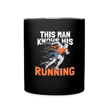 Jogging Running Running Coureurs - Mug uni - noir - Devant