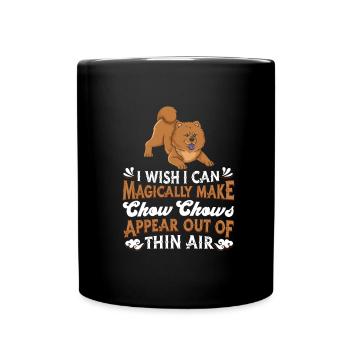 Chow Chow Dog - Full Colour Mug - black - Front