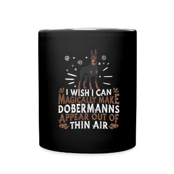 Chien Doberman - Mug uni - noir - Devant