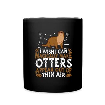Otter - Full Colour Mug - black - Front