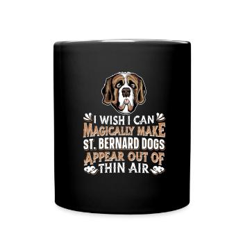 Chien Bernhadiner - Mug uni - noir - Devant
