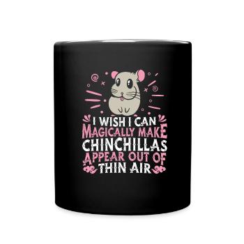 Chinchilla - Tasse einfarbig - Schwarz - Vorne