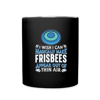 Frisbee - Tasse einfarbig - Schwarz - Vorne