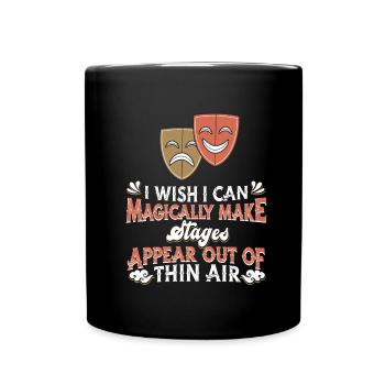 Theater - Tasse einfarbig - Schwarz - Vorne