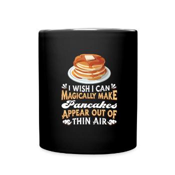 Pancakes Eierkuchen - Full Colour Mug - black - Front