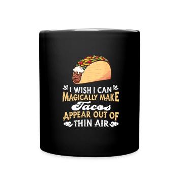 Tacos Foodie Mexiko - Tasse einfarbig - Schwarz - Vorne