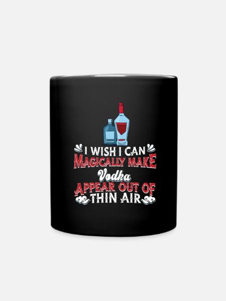 Vodka Wodka - Tasse einfarbig - Schwarz