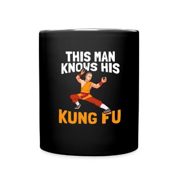 Kung Fu - Tasse einfarbig - Schwarz - Vorne