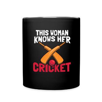 Battes de cricket Joueurs de cricket - Mug uni - noir - Devant