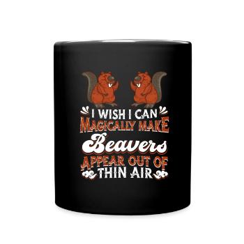 Beaver - Full Colour Mug - black - Front