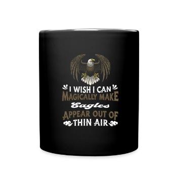 Eagle Eagle's Head Bird of Prey Bird of Prey - Full Colour Mug - black - Front