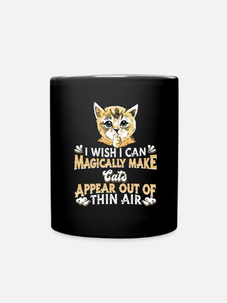 Katze Mietzekatze Hauskatze - Tasse einfarbig - Schwarz