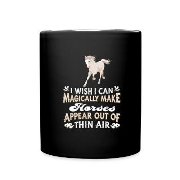 Cavalier Équitation Équitation - Mug uni - noir - Devant