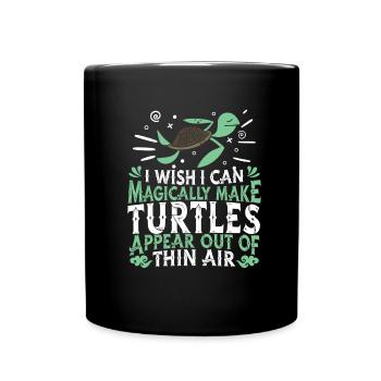 Turtle Sea Turtle - Full Colour Mug - black - Front