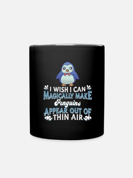 Pinguin - Tasse einfarbig - Schwarz
