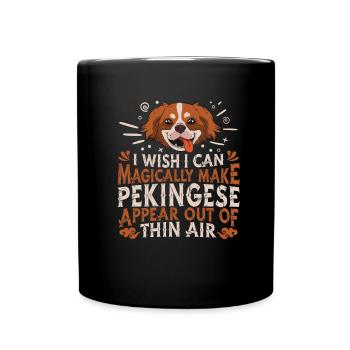 Chien pékinois - Mug uni - noir - Devant