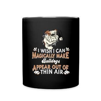 Chien Bouledogue - Mug uni - noir - Devant