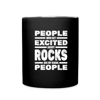 Geologist Stones Stone Collector Petrology - Full Colour Mug - black - Front