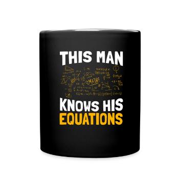 Professeur de mathématiques Mathématicien Professeur de mathématiques Mathématiques - Mug uni - noir - Devant