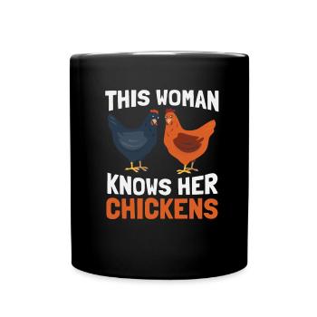 Chicken Farm Farmer Farmer Chicken Farmer - Full Colour Mug - black - Front