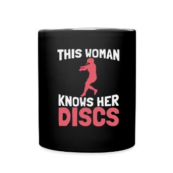 Frisbee Golf - Tasse einfarbig - Schwarz - Vorne
