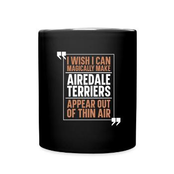 Airedale Terrier Chien - Mug uni - noir - Devant