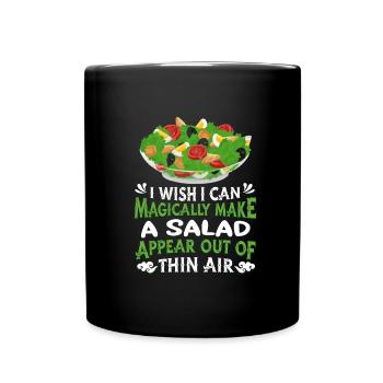 Salade - Mug uni - noir - Devant