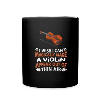 Violoniste Violoniste Violon Violon - Mug uni - noir - Devant