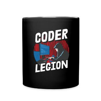 Programmer Coder Software Developer - Full Colour Mug - black - Front
