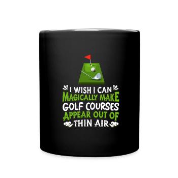 Golf Golfer Golfer Golfer Golf Course - Full Colour Mug - black - Front