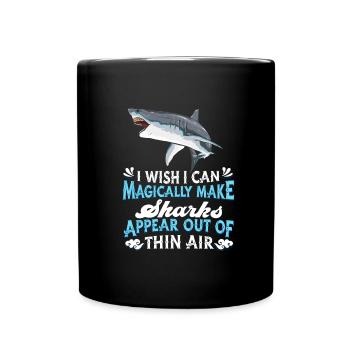 Requin - Mug uni - noir - Devant