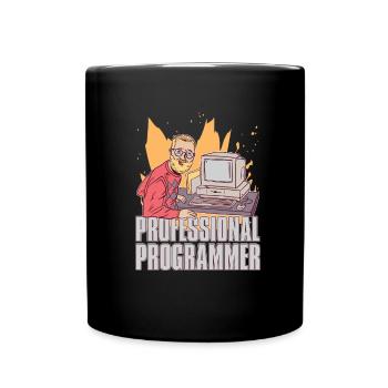 Programmierer Coder Software Entwickler - Tasse einfarbig - Schwarz - Vorne
