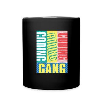 Programmierer Coder Software Entwickler - Tasse einfarbig - Schwarz - Vorne