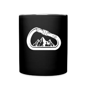 Climbing Mountaineering Climbers - Full Colour Mug - black - Front