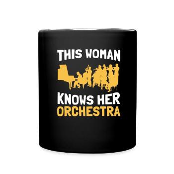 Orchestra Classical Concert Classical Music - Full Colour Mug - black - Front