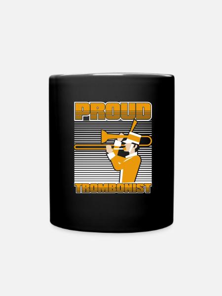 Trombone - Full Colour Mug - black