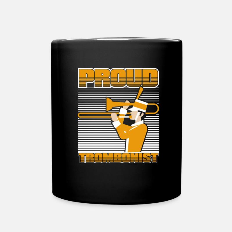 Trombone - Full Colour Mug - black