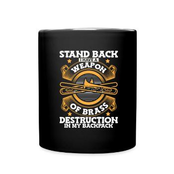 Trombone - Full Colour Mug - black - Front