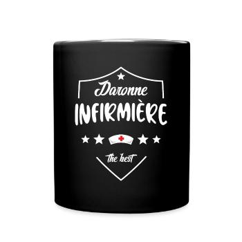 Daronne Infirmière Pour Maman Infirmière - Mug uni - noir - Devant