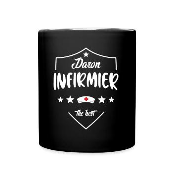 Daron Infirmier Pour Papa Infirmier - Mug uni - noir - Devant
