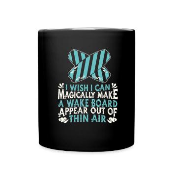 Wakeboarden Wakeboarding Wakeboard - Tasse einfarbig - Schwarz - Vorne