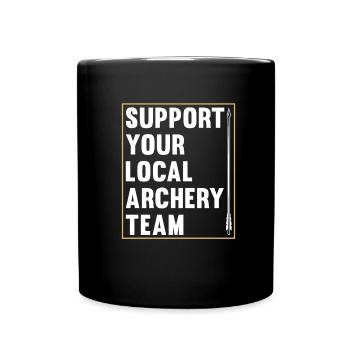 Tir à l’arc Flèche Tir à l’arc Tir à l’arc - Mug uni - noir - Devant