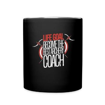 Tir à l’arc Flèche Tir à l’arc Tir à l’arc - Mug uni - noir - Devant