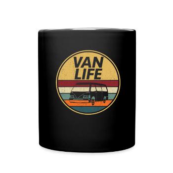 Camper Bus Caravan Camper Bus - Full Colour Mug - black - Front