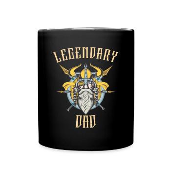 Dieu Viking Divin Légendaire Papa - Mug uni - noir - Devant