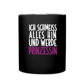 Sarkusmus Spruch Schwarzer Humor Lustiges Ironie - Tasse einfarbig - Schwarz - Vorne