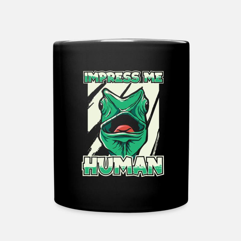Gecke Lézard Reptile Lézard Lézard - Mug uni - noir